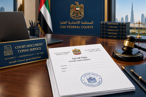 Court Document Typing Service UAE