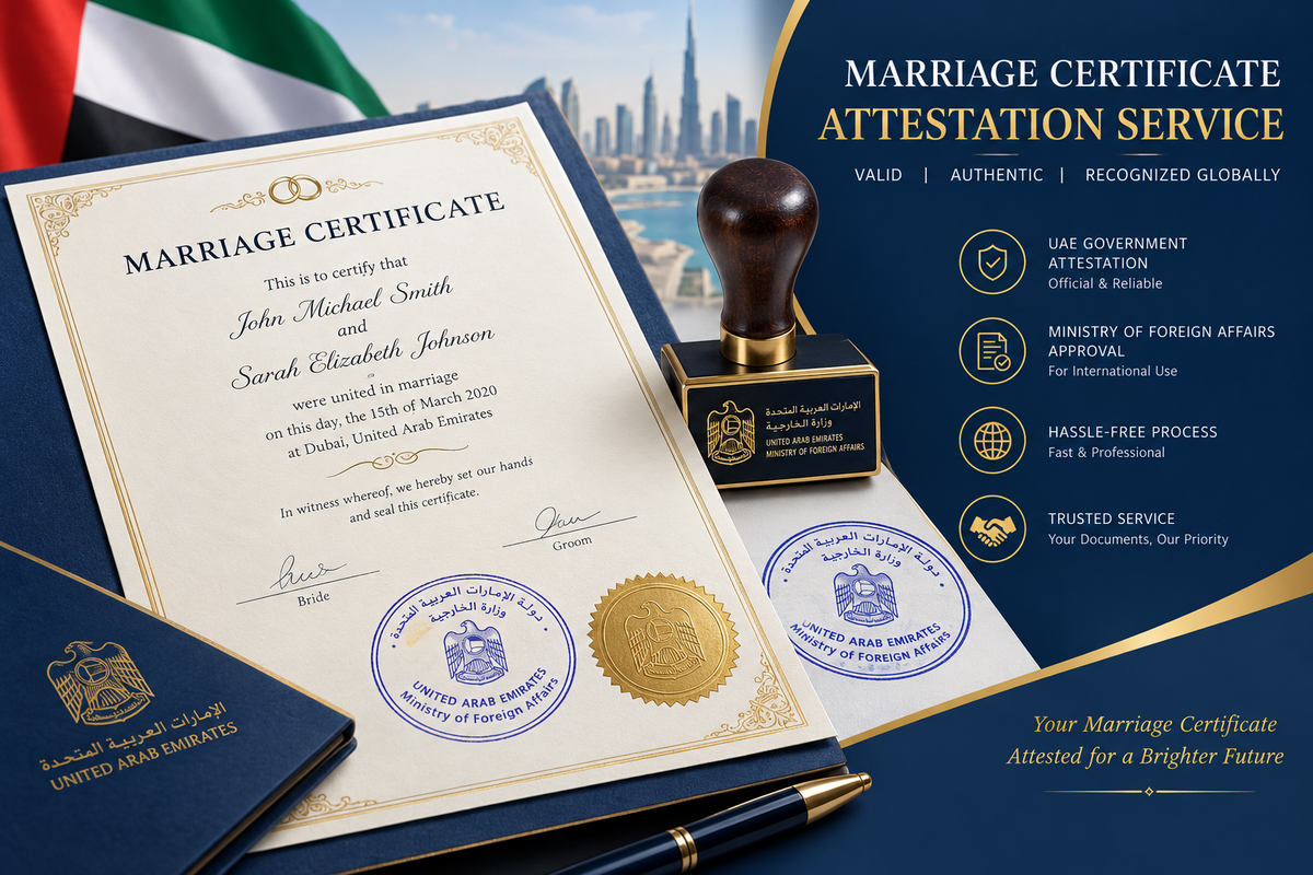 Marriage Certificate Attestation UAE