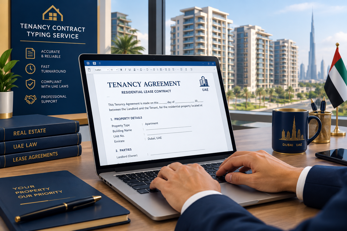 Tenancy Contract Typing - UAE